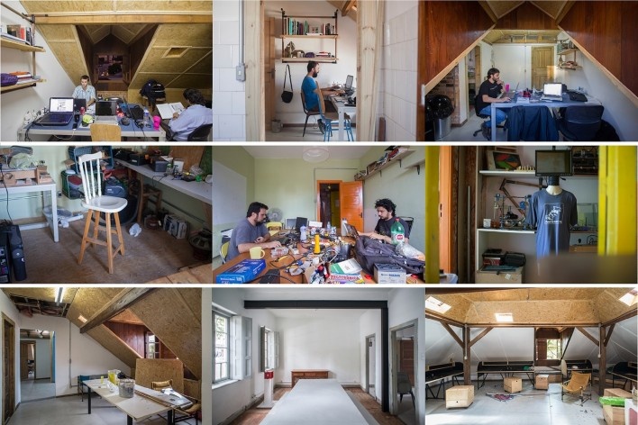 Escritório Goma Oficina, Matehackers, espaços em construção<br />Fotos Lauro Rocha e Fernando Banzi  [Acervo Goma Oficina]