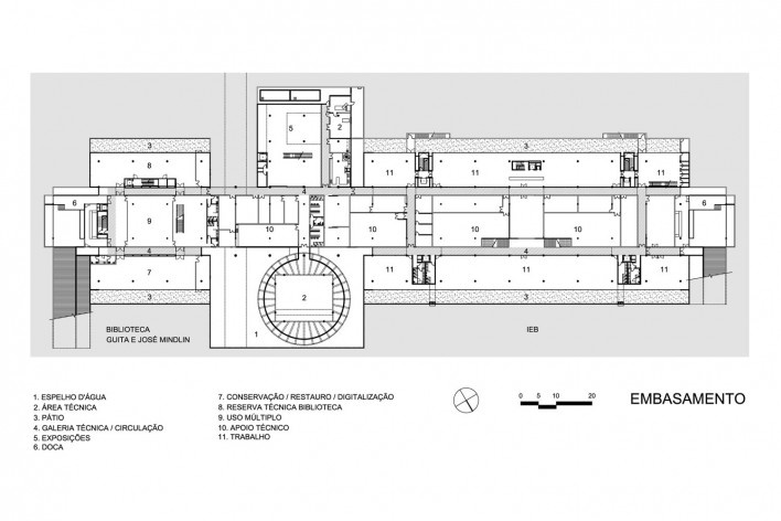 Planta embasamento - Biblioteca Brasiliana USP