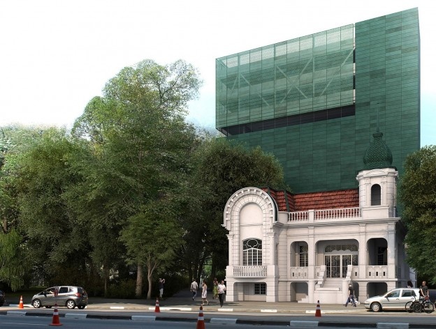 Museu da Diversidade Sexual, perspectiva externa. AUM Arquitetos, 2014<br />Imagem divulgação 
