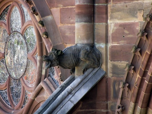 Quimera na fachada da Catedral de Notre-Dame de Strassbourg<br />Foto Victor Hugo Mori 