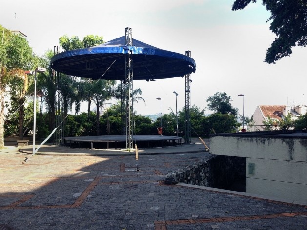 Parque das Ruínas, Espaço aberto para atividades efêmeras<br />Foto Gustavo Henrique Campos de Faria, 2016 