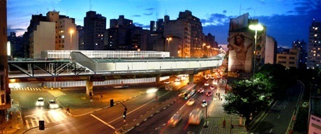 Vista da Av. São João<br />Imagens dos autores do projeto 