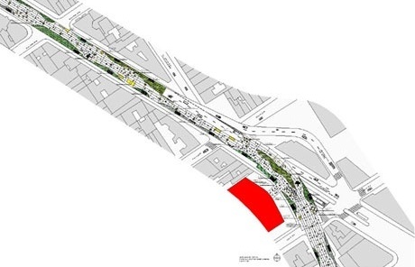 Planta de um trecho do parque<br />Imagens dos autores do projeto 