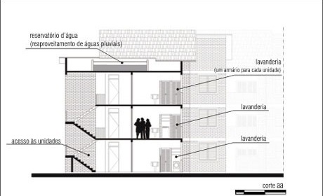 Corte AA<br />Imagem dos autores do projeto 