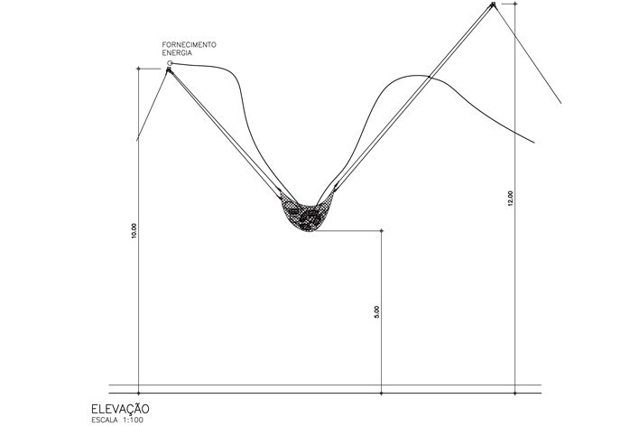 Elevação, instalação artística Clara-Clara, de Laura Vinci