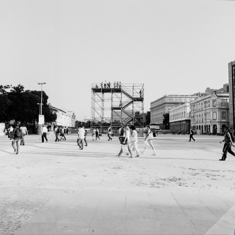 Cota 10, na praça XV, Rio de Janeiro, vista a partir da praça. Grua Arquitetos<br />Foto Rafael Salim 