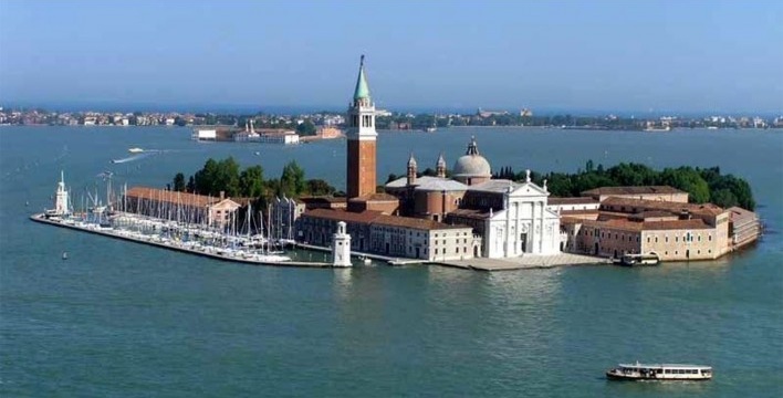 Ilha de San Giorgio Maggiore, Veneza, localização das capelas do Vaticano<br />Foto divulgação  [Acervo Carla Juaçaba]