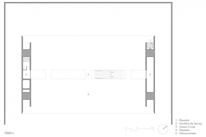 Loja Forma, planta pavimento térreo, São Paulo SP Brasil, 1987. Arquiteto Paulo Mendes da Rocha<br />Imagem divulgação  [Website historiaenobres.net]