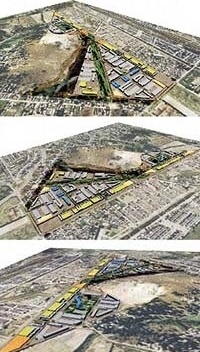 Perspectivas aéreas<br />Imagem dos autores do projeto 