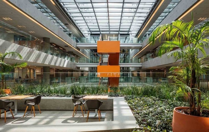 Sede Natura São Paulo – NASP, São Paulo, 2017. Arquitetos Lilian Dal Pian e Renato Dal Pian<br />Foto Nelson Kon 