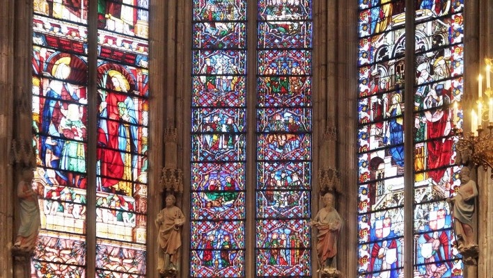 Basílica de Saint-Nazaire e Saint-Celse, Carcassonne, França<br />Foto Victor Hugo Mori 