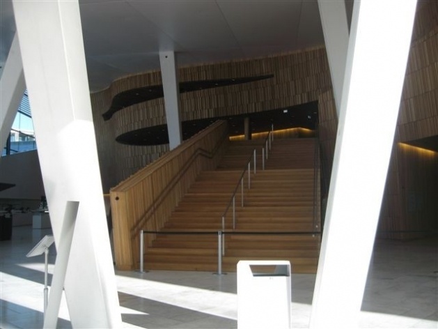 Ópera de Óslo, vista interna. Escritório Snohetta<br />Foto Cid Yazigi Sabbag 