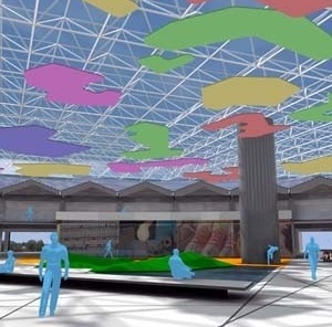 Perspectiva interna<br />Imagem dos autores do projeto 