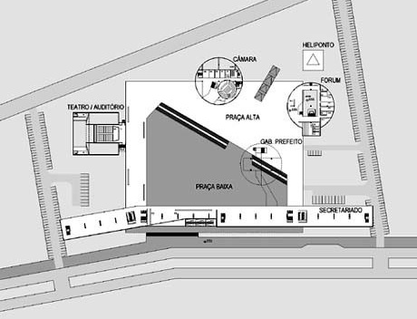 Planta nível 620,6<br />Imagem dos autores do projeto 