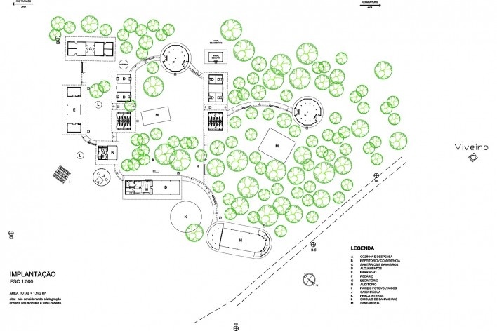 Centro Experimental Floresta Ativa - CEFA, implantação, RESEX Tapajó-Arapiuns PA. Arquiteta Cristina Xavier<br />Imagem divulgação 