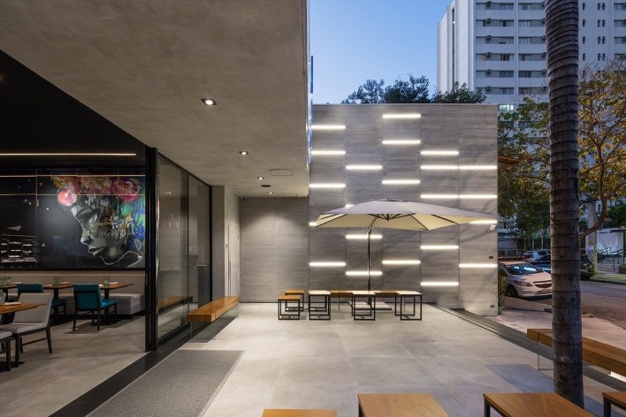 Restaurante Imakay, São Paulo SP Brasil, 2019. Arquitetos Alberto Barbour e Alexandre Liba / Urdi Arquitetura<br />Foto Nelson Kon 