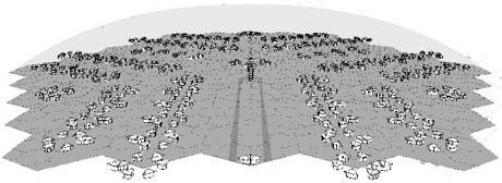 Perspectiva do assentamento<br />Imagem do autor do projeto 