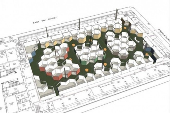 Rafael Viñoly Architects, Armory Art Fair Exhibit design, New York, 2014. Perspective<br />Rafael Viñoly Architects  [Rafael Viñoly Architects]