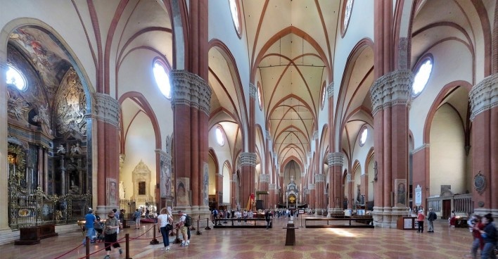 Basílica di San Petronio, Bolonha, Itália<br />Foto Victor Hugo Mori 