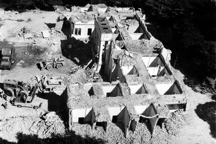 Hotel Francano demolido, 1981<br />Foto Maria Marta R. A. Silveira 