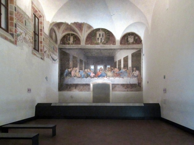 Última Ceia, de Leonardo da Vinci, refeitório da Igreja S. Maria delle Grazie, Milão<br />Foto Victor Hugo Mori 