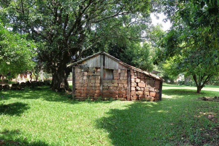 Casa de pedra da Missão de São Nicolau RS<br />Foto Victor Hugo Mori 