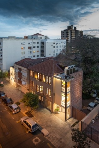 Casa Lutzenberger, vista aérea. Reforma Kiefer arquitetos