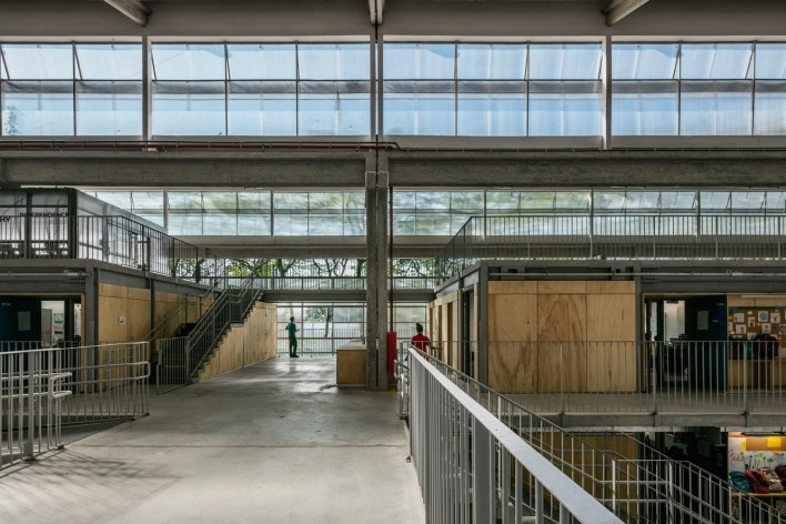 Nova sede da Beacon School, São Paulo SP Brasil, 2016. Arquitetos Vinicius Andrade, Marcelo Morettin, Marcelo Maia Rosa e Renata Andrulis / Guido Otero e Ricardo Gusmão (autores) / Andrade Morettin Arquitetos / Gusmão Otero Arquitetos Associados<br />Foto / photo Nelson Kon 