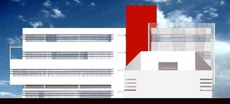 Fachada Leste<br />Imagem dos autores do projeto 