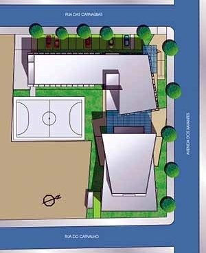 Implantação<br />Imagem dos autores do projeto 