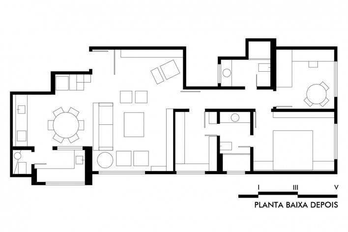Apartamento do Marquês, planta proposta, Porto Alegre RS, 2022. Arquiteta Cassandra Salton Coradin<br />Imagem divulgação  [Acervo Cassandra Salton Coradin]