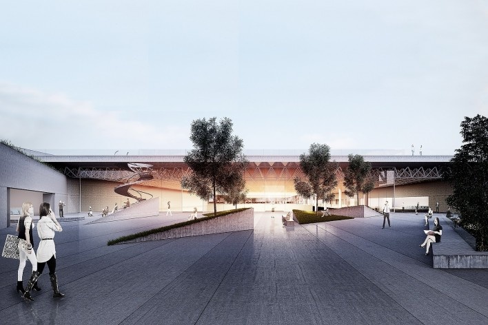 Campus Igara UFCSPA, perspectiva. OSPA Arquitetura e Urbanismo<br />Imagem divulgação 