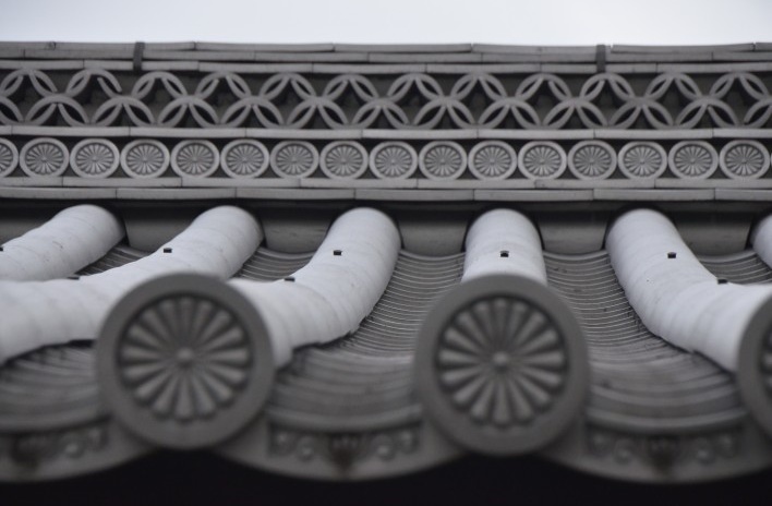 Palácio imperial, telhado em terracota, Kyoto<br />Foto Roberto Abramovich 
