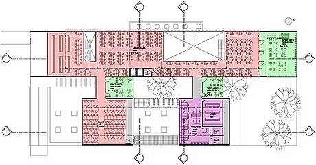 Planta baixa - terceiro pavimento<br />Imagens dos autores do projeto 