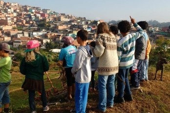 Espaço verde na periferia de São Paulo, antes e durante a pandemia Covid-19