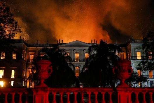 Incêndio destrói Museu Nacional no Rio de Janeiro<br />Foto Tânia Rêgo  [Agência Brasil]