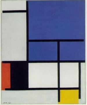 Fig. 1: Composição de Mondrian [www.malaspina.com]