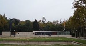 Fig. 4. Mies van der Rohe, Pavilhão Alemão (1929), Barcelona, reconstruído em 1986. Vista geral<br />Foto do autor 