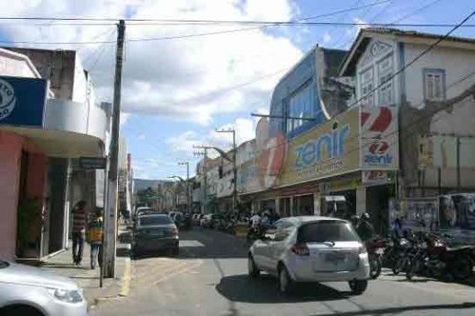 Rua do centro do Crato, situação atual<br />Foto Ana Paula C. Gurgel 