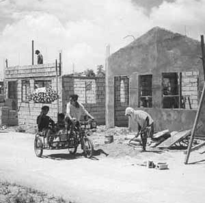 Viviendas para víctimas del volcán. Pinatubo, Filipinas