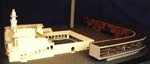 Maquete do projeto para o anexo da Prefeitura de São Paulo [Reprodução de imagens do livro "Lina Bo Bardi" autorizada pelo Instituto Lina Bo e P. M. B]