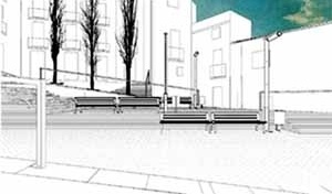 22. Praça da Sinagoga, vista, Onda, Espanha, 2001<br />Helio Piñón  [Helio Piñón]