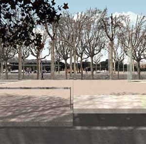 28. Espaço de Encontro, Av. Diagonal, Barcelona, 2002<br />Helio Piñón  [Helio Piñón]