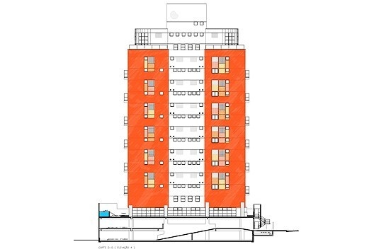 Edifício à Rua Mateus Grou, São Paulo SP, 2002. Arquiteto Affonso Risi
