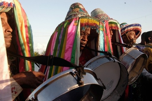 Boi da floresta, festa Bumba meu boi, Maranhão<br />Foto Edgar Rocha  [Portal Iphan]