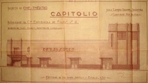 Cine-Theatro Capitólio, projetado pelo arquiteto licenciado Isaac Soares em 1934 [Arquivo Público Municipal de Campina Grande]