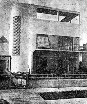 Figura 12 - Residência do Sr. Adalbert Vertecz em Ipanema, Rio de Janeiro. Arquiteto Alexander Altberg, 1932-33