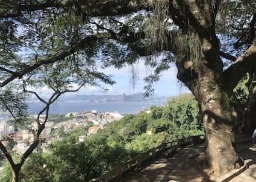 Vistas das zonas Sul e Norte a partir das ruas Aprazível e Almirante Alexandrino<br />Foto Luiz Felipe da Cunha e Silva 