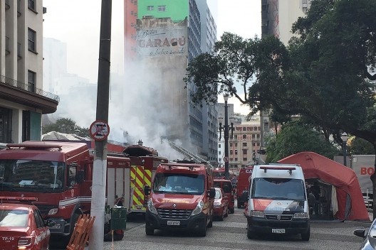 Escombros do Edifício Wilton Paes de Almeida, São Paulo, 01 maio 2018<br />Foto Abilio Guerra 