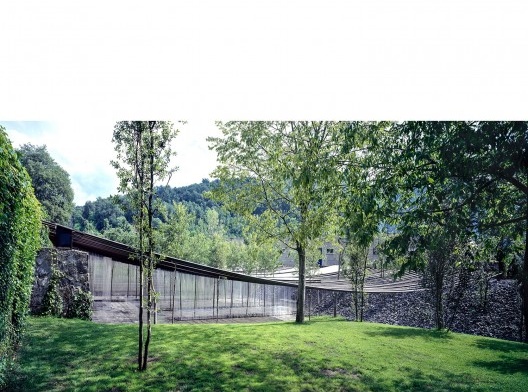 Les Cols Restaurant Marquee 2011 Olot, Girona, Spain<br />Fotografía Hisao Suzuki  [Website Pritzker Prize]